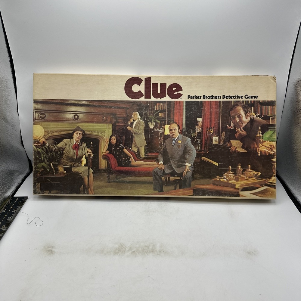 Parker Brothers CLUE Board Game Missing Wrench And Pipe 1972